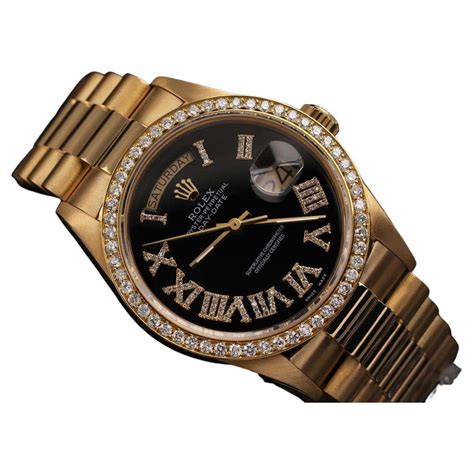 presidential rolex gold black